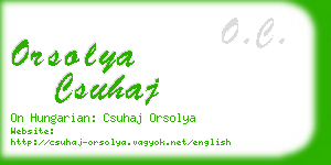 orsolya csuhaj business card